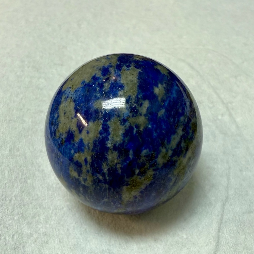 Lapis Lazuli Blue and Tan Crystal Ball